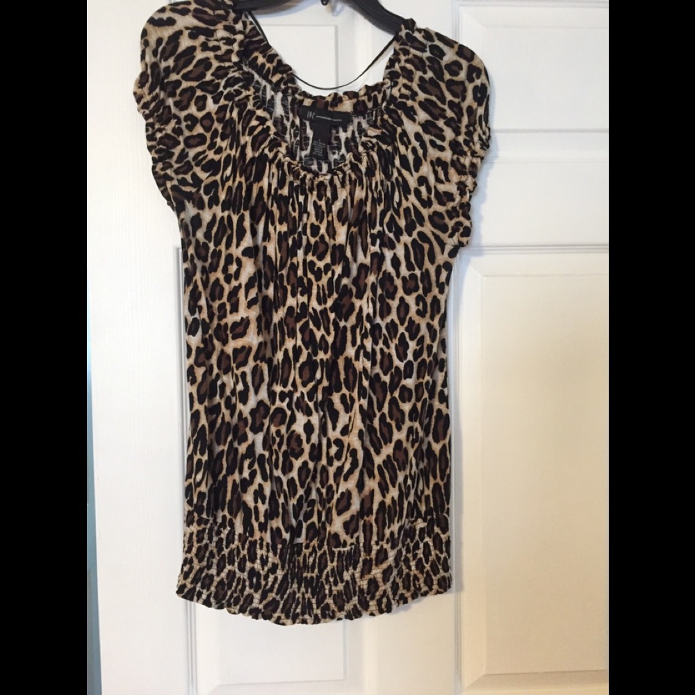Inc leopard print top